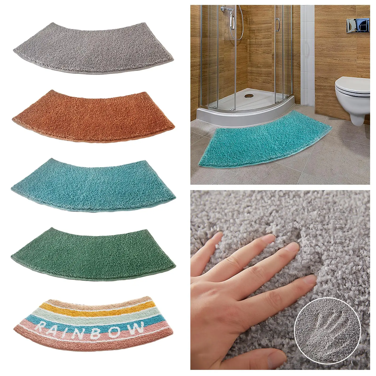 Tappetino curvo per doccia, ta - Bamboo Bath Mat recensione e prezzo