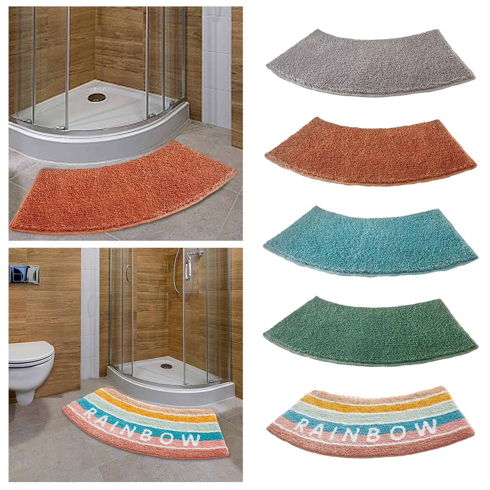 Tappetino curvo per doccia, ta - Bamboo Bath Mat recensione e prezzo