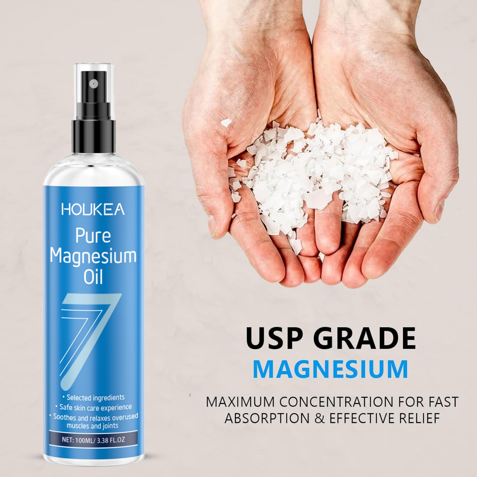 Olio di Magnesio Puro Spray 10 - Bath Salts Magnesium recensione e prezzo