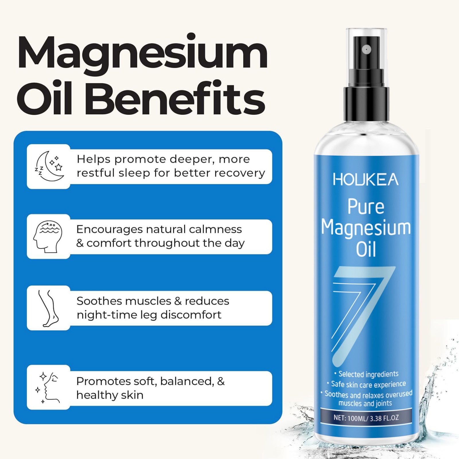 Olio di Magnesio Puro Spray 10 - Bath Salts Magnesium recensione e prezzo